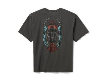 Dickies® x Harley-Davidson® 1930's Moto Racer Heavyweight Pigment Dyed T-Shirt für Herren