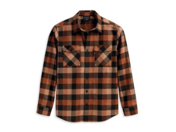 Harley-Davidson® Hemd Flanell, Braun, Kariert