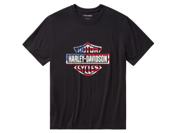 Harley-Davidson® T-Shirt Stars & Stripes schwarz
