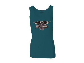 Harley-Davidson® Deep Teal Women's Ultra Classic Eagle Tank