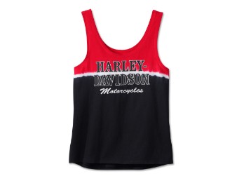 Harley-Davidson® Damen ärmelloses Shirt schwarz rot
