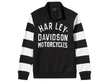 Harley-Davidson® Pullover 1/4 Zip Breakout schwarz/weiß