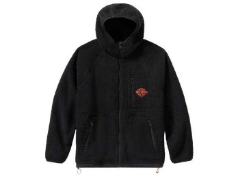 Harley-Davidson® Zip Hoodie Sherpa schwarz
