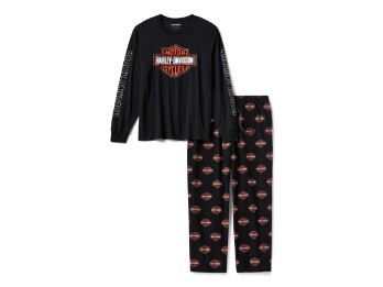 Harley-Davidson® Herren Bar & Shield Long Sleeve Pajama Set