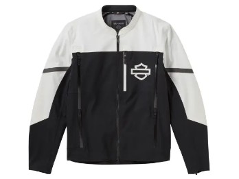 Harley-Davidson® Motorradjacke Odyssey wasserdicht schwarz/off-white