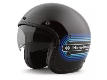 Harley-Davidson® Retro Tank Stripe II X14 Helm schwarz