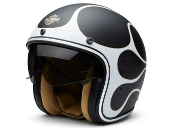 Harley-Davidson® Jethelm Flames X14 schwarz matt