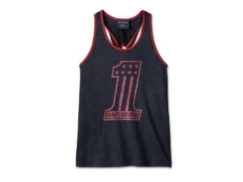 Harley-Davidson® Damen Tank Top National Anthem Twist schwarz