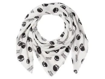 Harley-Davidson® Damenschal Willie G Skull off-white/schwarz