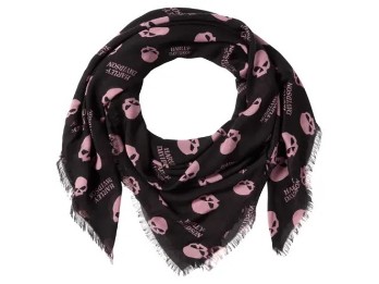 Harley-Davidson® Damenschal Willie G Skull schwarz/rosa