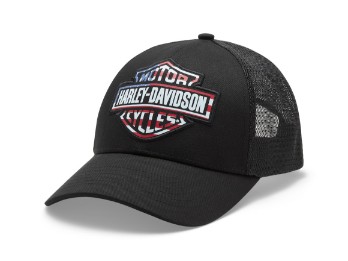 Harley-Davidson® Baseball Cap Stars & Stripes Switchback schwarz