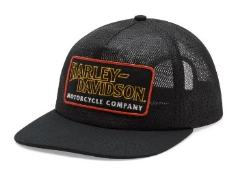 Trucker Cap Vintage All Over Mesh schwarz