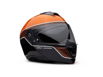 Harley-Davidson® Capstone Sun Shield II H31 Klapphelm – Schwarz & Orange