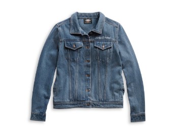 Harley-Davidson® Damen Bar & Shield Logo Denim Jeans Jacke