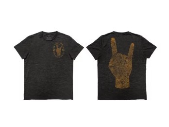 Herren T-Shirt Metal A / Black