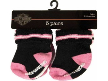 Harley-Davidson® Kindersöckchen 6-12 Monate 3er Set