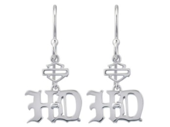 Harley-Davidson® Bar & Shield-Ohrhänger für Damen "Old English Script"