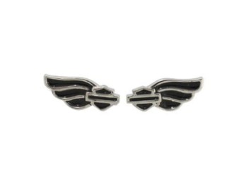 Harley-Davidson®  Winged Bar & Shield Ohrstecker.
