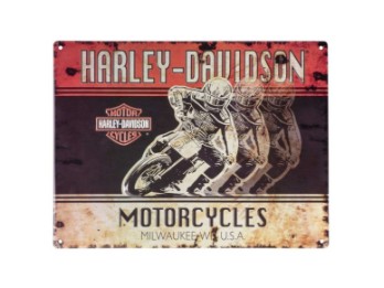 Harley-Davidson® Blechschild "H-D Racers"