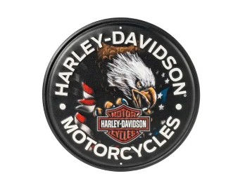 Harley-Davidson® Metallschild Patriotic Eagle 31cm