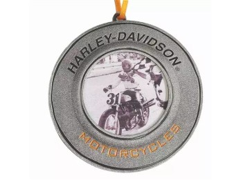 Harley-Davidson® Bilderrahmen Ornament Mini Zinn