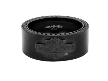 Harley-Davidson® Herrenring Bar & Shield Band Stahl schwarz