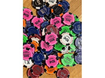 10€ Pokerchip Gutschein  Bertl´s Harley-Davidson®Bamberg / Multicolor