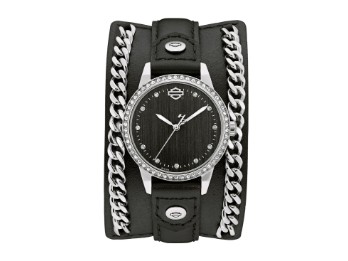 Harley-Davidson® Damenuhr Chain Cuff