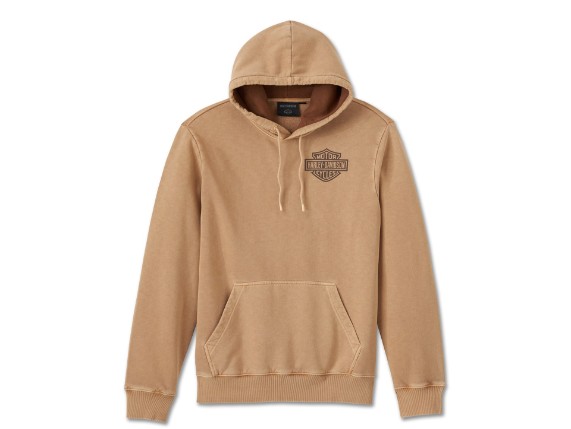 Pullover-Eagle-Soars-Alone-Slub-Hoodie-Tannin-96002-25VM