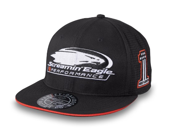 Screamin-Eagle-Fitted-Baseball-Cap-Black-97718-24VM