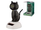 Schwarze Katze Wackelfigur Solar Pal