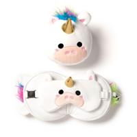 Reisekissen Schlafmaske für Kinder Plüsch Einhorn Relaxeazzz