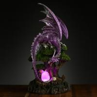 Dark Legends Drachenmutter LED Dekoration Lebensbaum Harz 31 cm