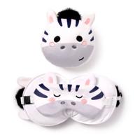 Nackenkissen Nackenhörnchen Reisekissen Augenmaske Plüsch Bali Zebra Relaxeazzz