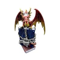 Dark Legends Drachenfigur Wächterdrache Buch der Geheimnisse aus Harz 21 cm Deko