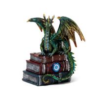 Enchanted Nightmare Wasserdrache Figur Allsehendes Buch Deko aus Harz 18.5 cm