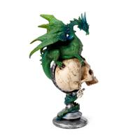 Dark Legends Drachenfigur Schädeldrache Harz Dekofigur Die Geheimnisse des Schädeldrachens 25,5 cm