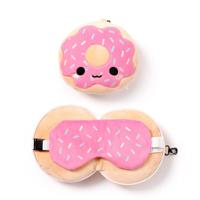 Reisekissen Schlafmaske für Kinder Plüsch Donut Relaxeazzz