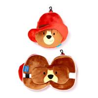 Nackenkissen Nackenhörnchen Reisekissen Augenmaske Plüsch Paddington Bär