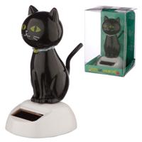Schwarze Katze Wackelfigur Solar Pal