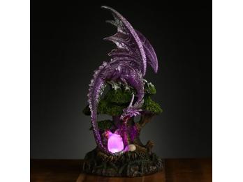 Dark Legends Drachenmutter LED Dekoration Lebensbaum Harz 31 cm