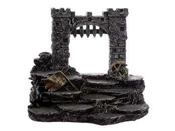 Mittelalterlicher Ritter Sammlerfiguren Display Stand aus Harz 22 cm Figurenständer Dekoration