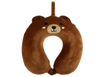 Nackenkissen Nackenhörnchen Reisekissen Plüsch Bär Relaxeazzz