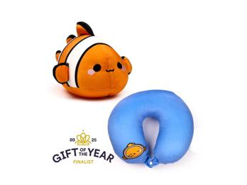 Nackenkissen Nackenhörnchen Reisekissen Plüschtier Ozean Clownfisch Adoramals
