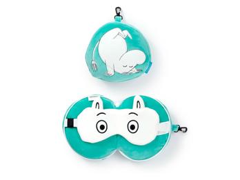 Nackenkissen Nackenhörnchen Reisekissen Augenmaske Plüsch Moomin