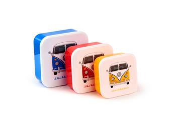 Brotdosen Volkswagen VW T1 Bulli Lunchboxen 3er Set M/L/XL