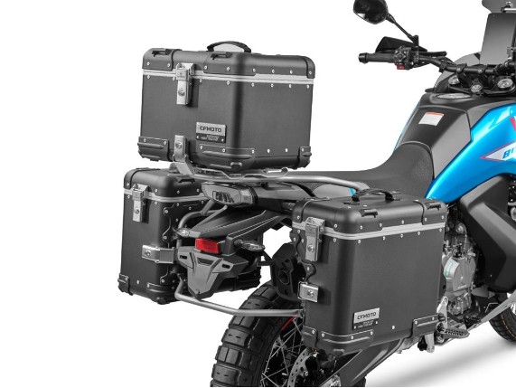 Seitenkoffer Aluminium Schwarz Set