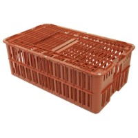 Geflügeltransportkasten PVC rotbraun 84x49,5x29,5 cm