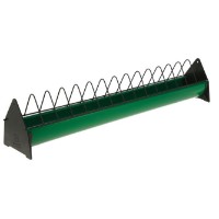 Junghennen-Trog mit Fressgitter Ø 10,5 cm; Länge: 75cm oder 100cm