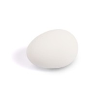 Gummiei für Legehühner, weiss, 56x44mm, 65g